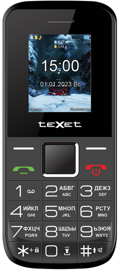 Купить Мобильный телефон Texet TM-206 Black